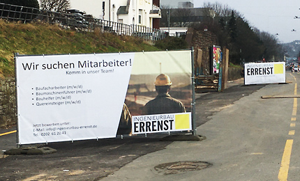 Beispielhafte Baustelle