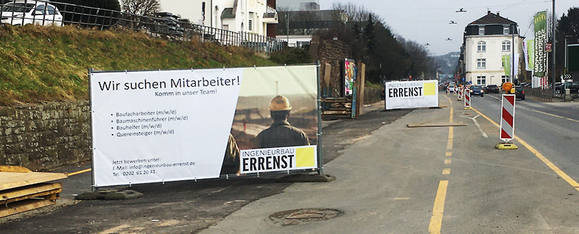 Beispielhafte Baustelle